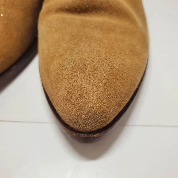 Frye Women's Ray Brown Suede Ankle Triple Buckle Booties 8M - Picture 12 of 12